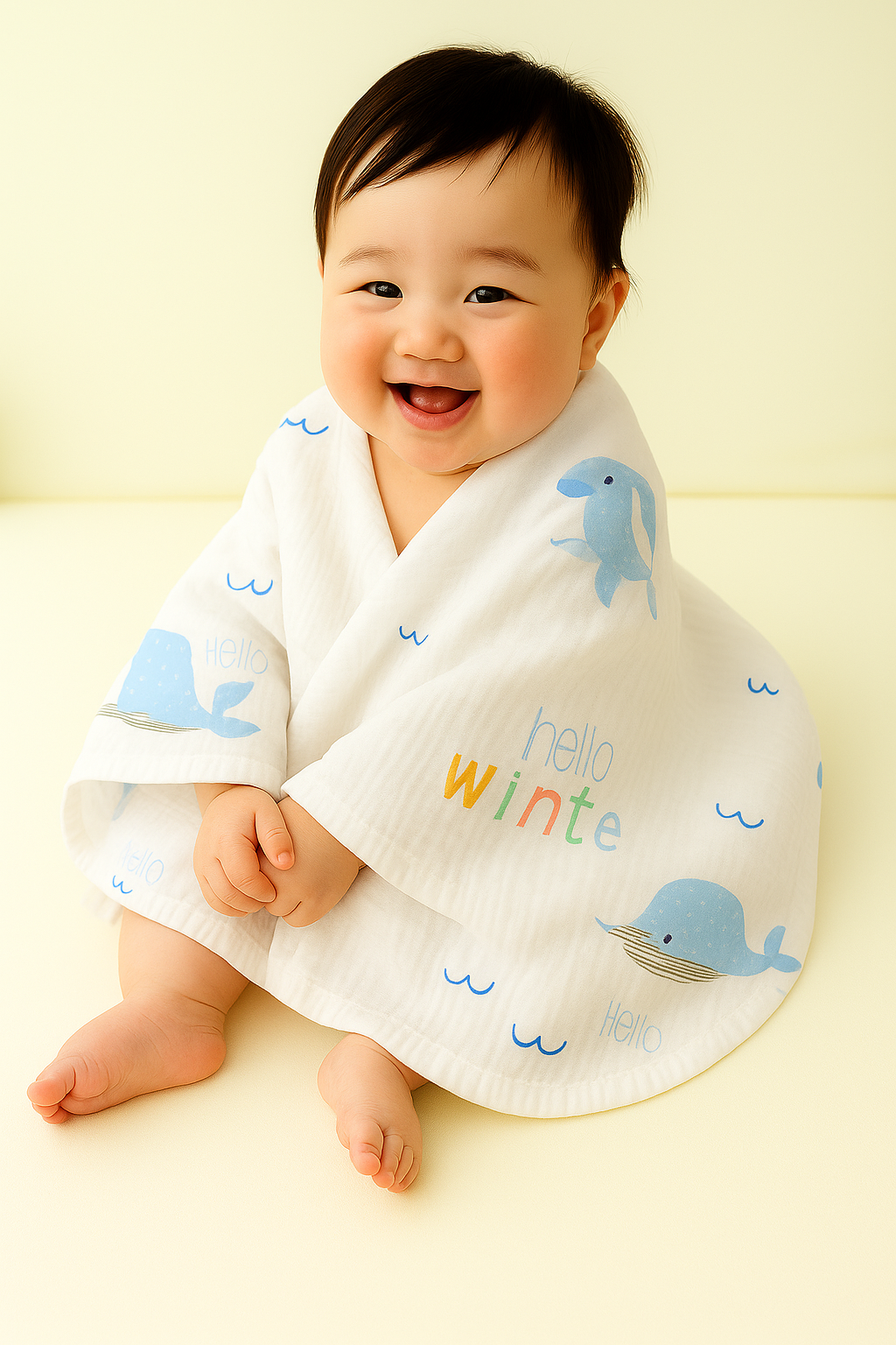 Hello Winter Whale Wrap