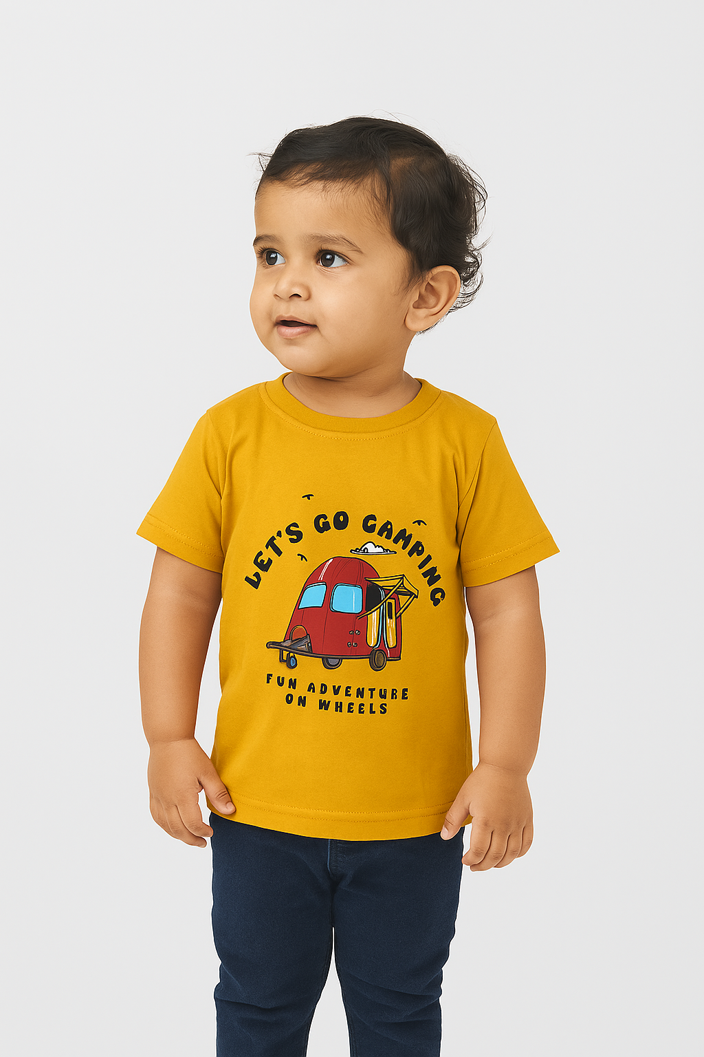 Mustard “Let’s Go Camping” T-Shirt