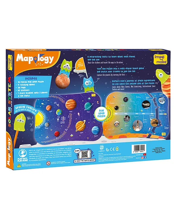 Imagimake Mapology Solar System Multicolour - 72 Pieces