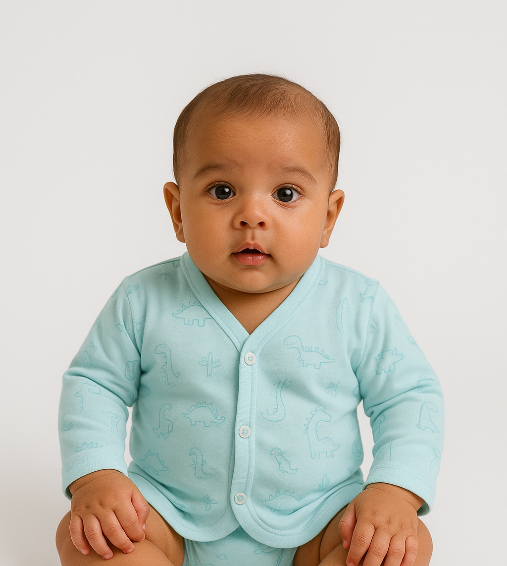 Dinosaur Long Sleeve Jabla (Blue)