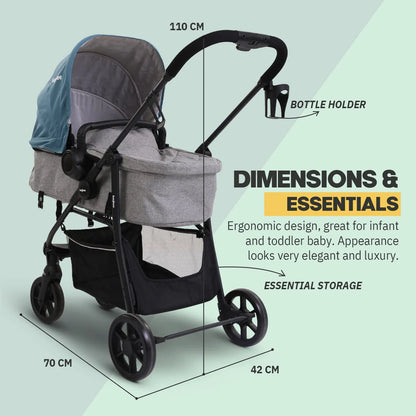 Baybee Convertible Infant Baby Pram Stroller for Newborn Babies