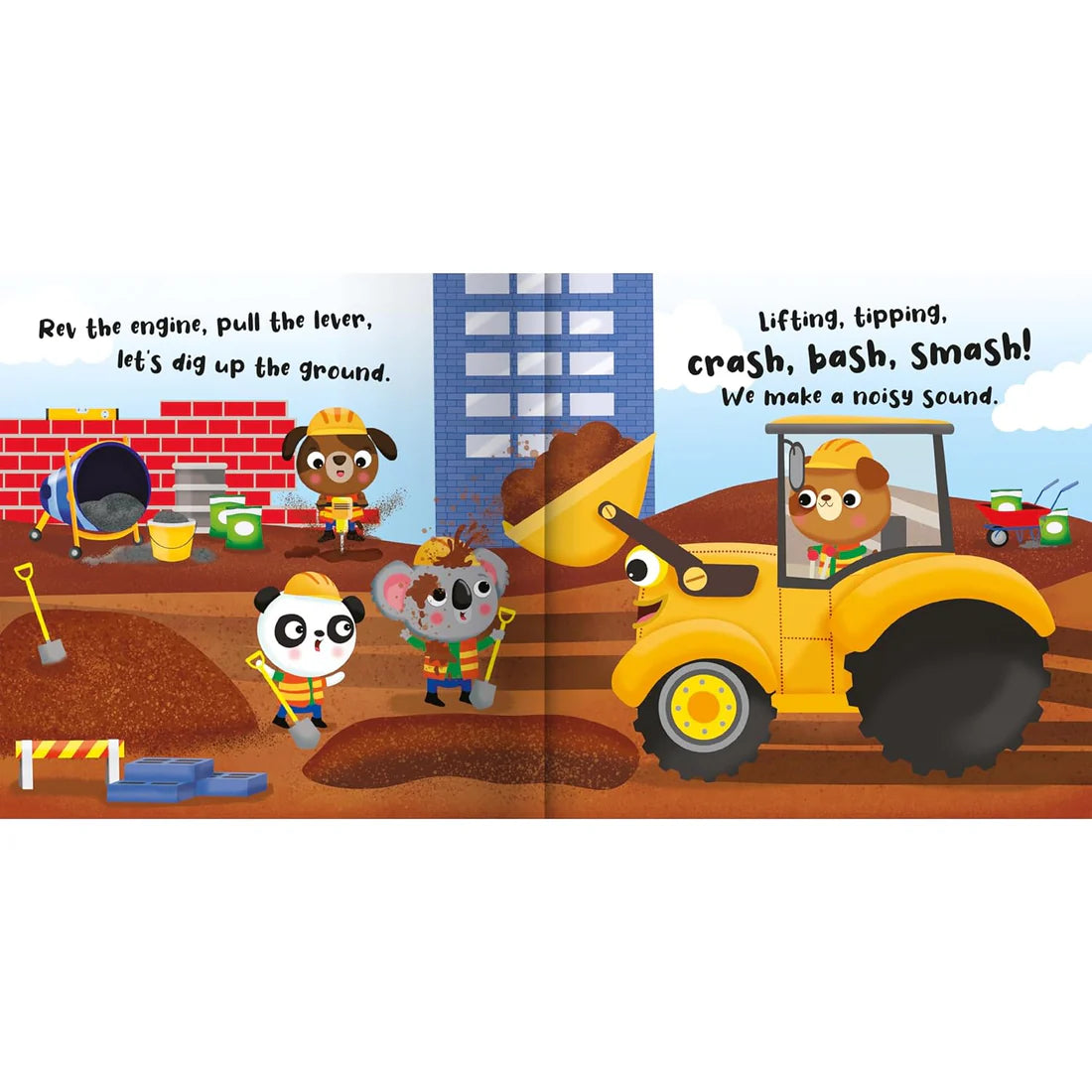 Busy Digger Sound Book - Shree Books