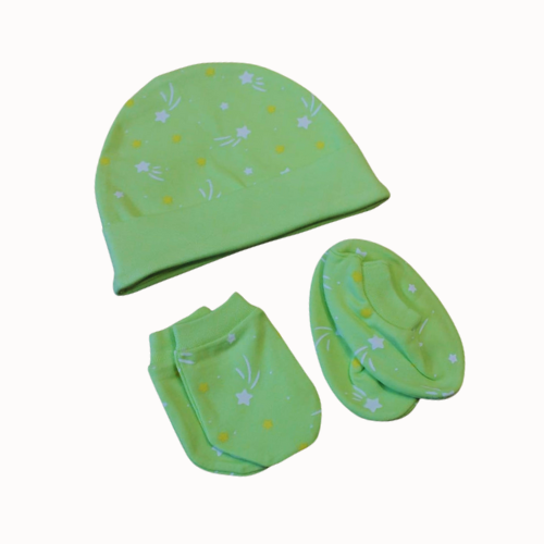 KINDER-Cap Booties Green