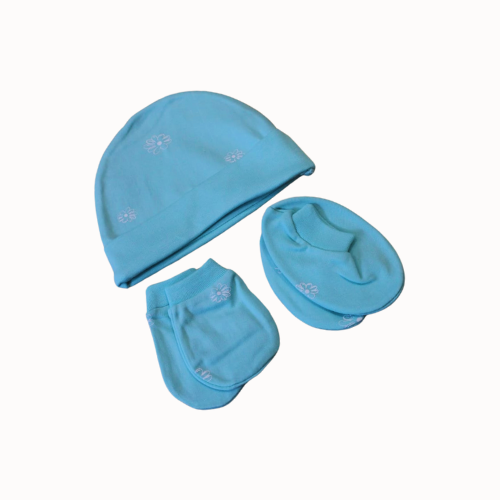 KINDER-Cap Booties Blue