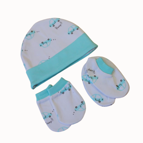 KINDER-Cap Booties Sky Blue