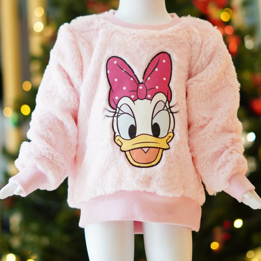 Winter Wear L Pink Minnie Girls Fs Top-9104