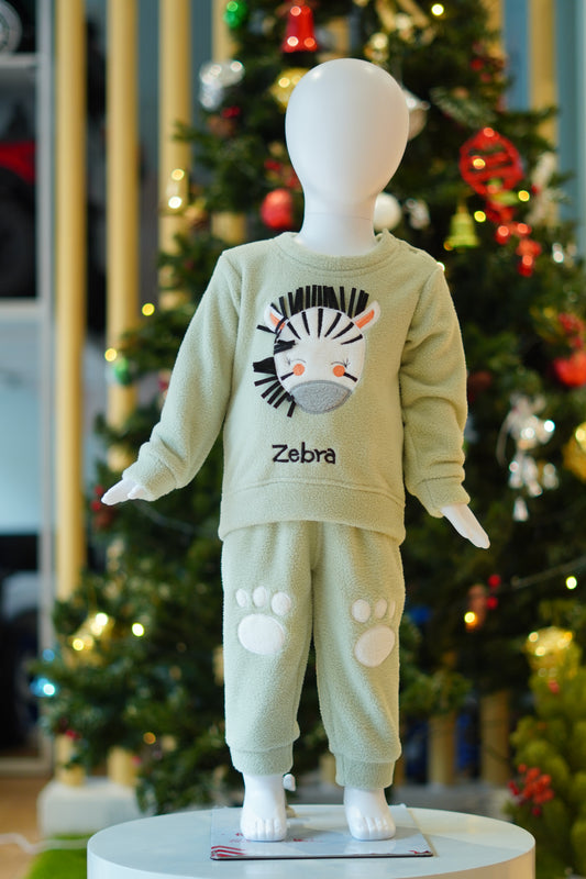 Winter Wear Zebra Green Fs P Suit-4252