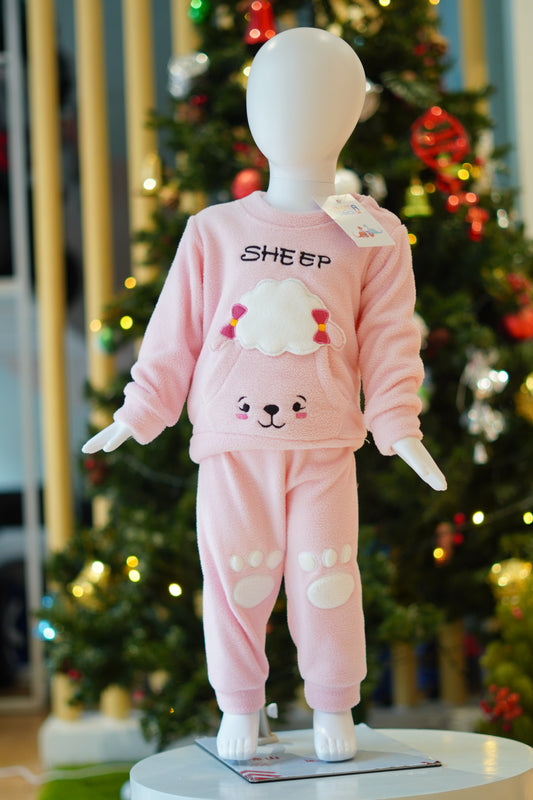Winter Wear Sheep L Pink Fs Suit-4251