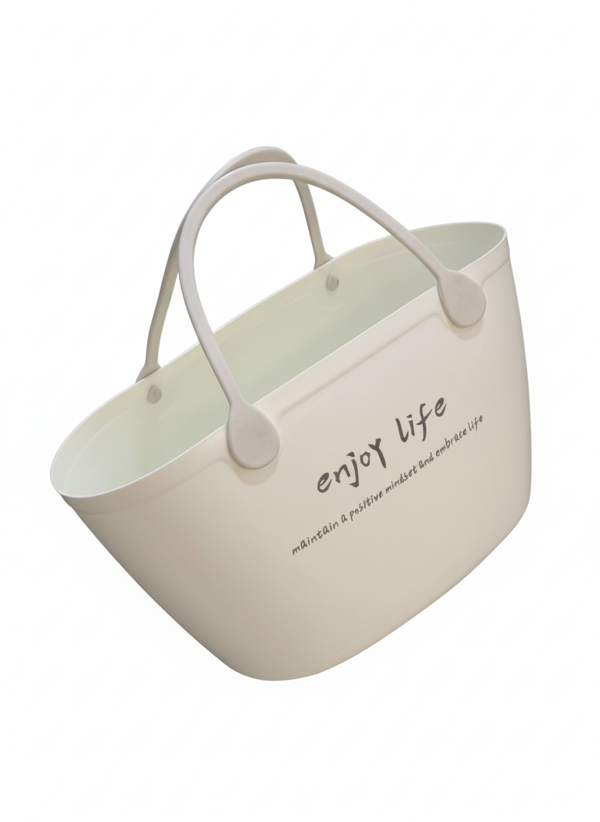 Enjoy Life” Printed Silicone Tote Bags