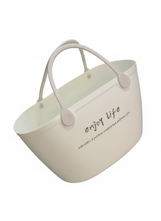 Enjoy Life” Printed Silicone Tote Bags