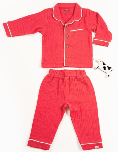 Creative Red Night Suit - Mamadada