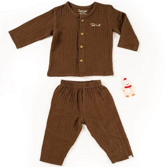 Carob Brown Night Suit - Mamadada