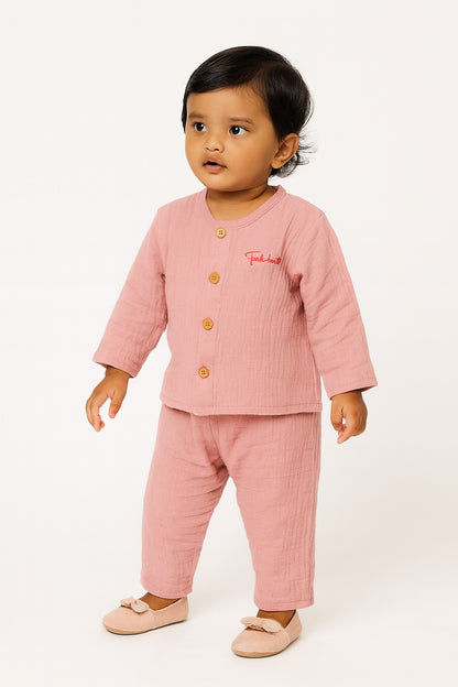 Baby PInk Night Suit