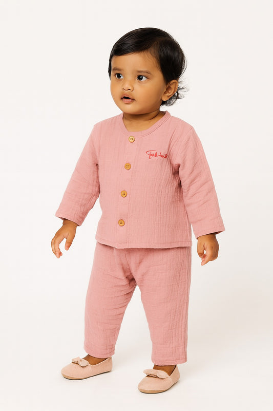 Baby PInk Night Suit