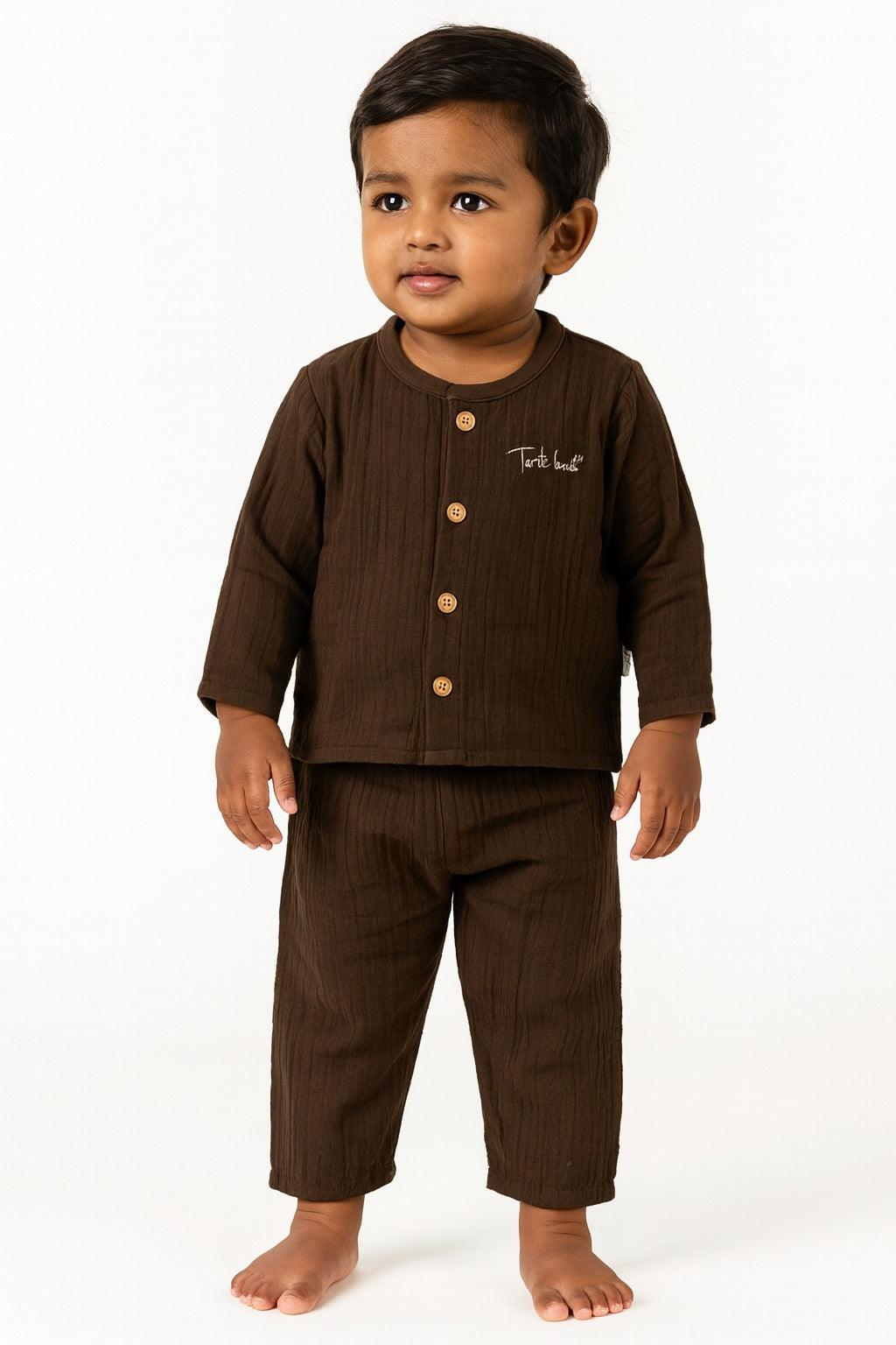 Deep Gray Night Suit - Mamadada