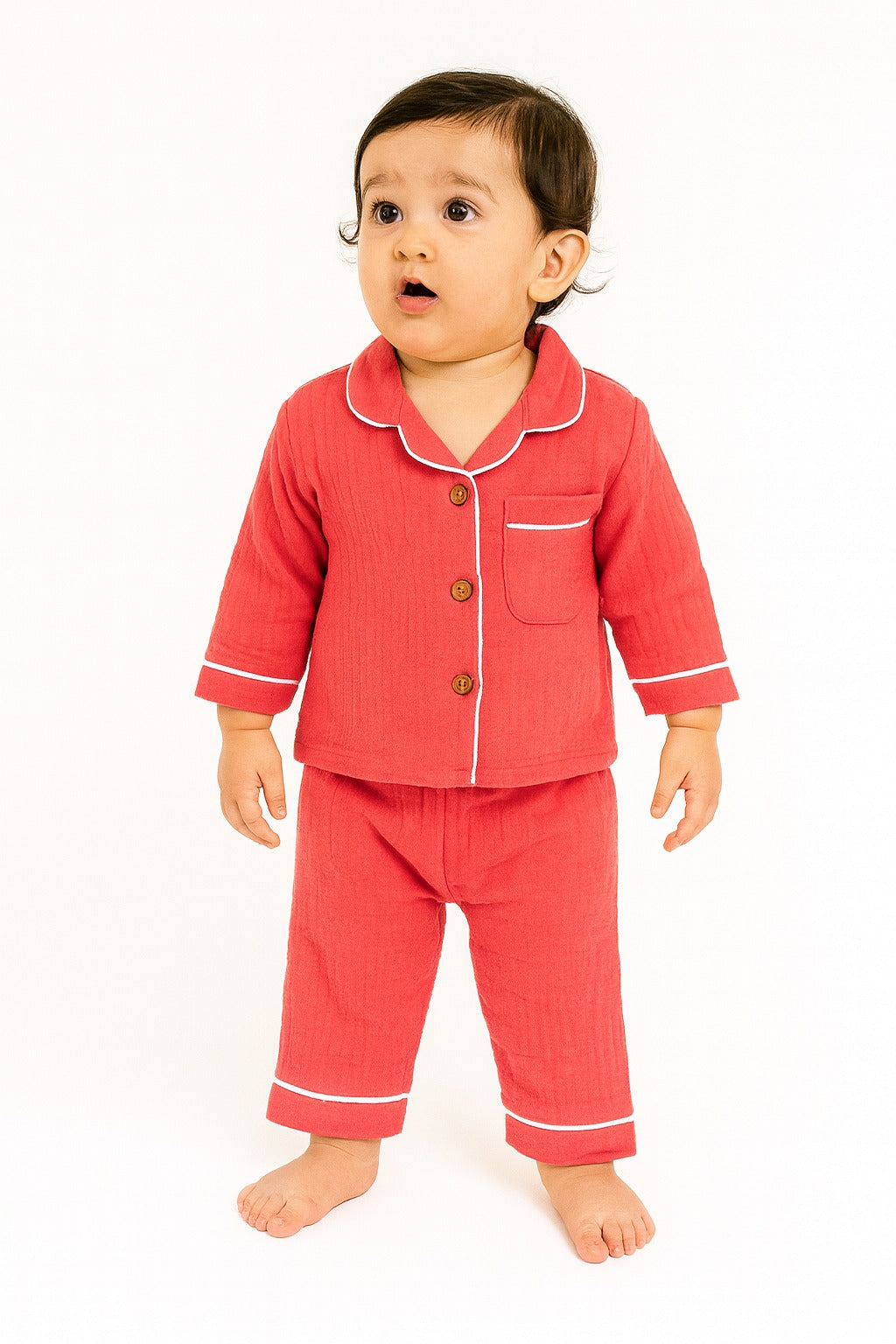 Creative Red Night Suit - Mamadada