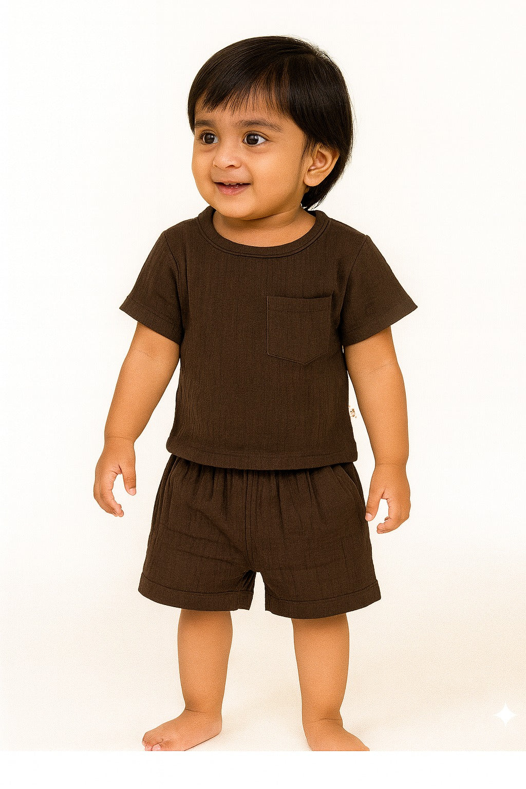 Cocoa Brown Pocket Co-ord Set