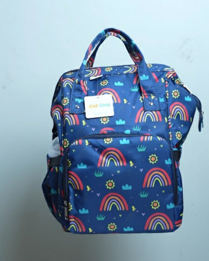 Blue Crown Diaper Backpack