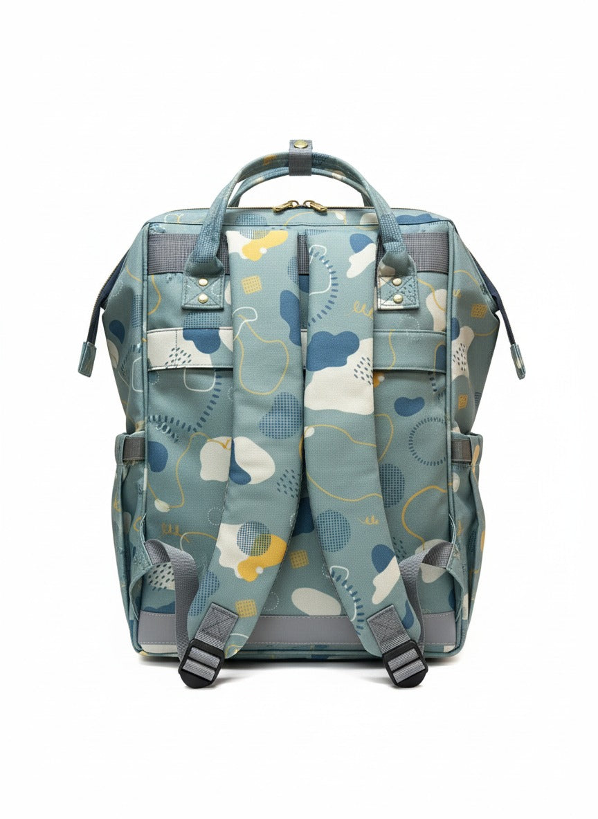Teal Abstract Diaper Backpack