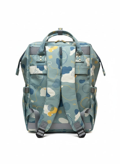 Teal Abstract Diaper Backpack