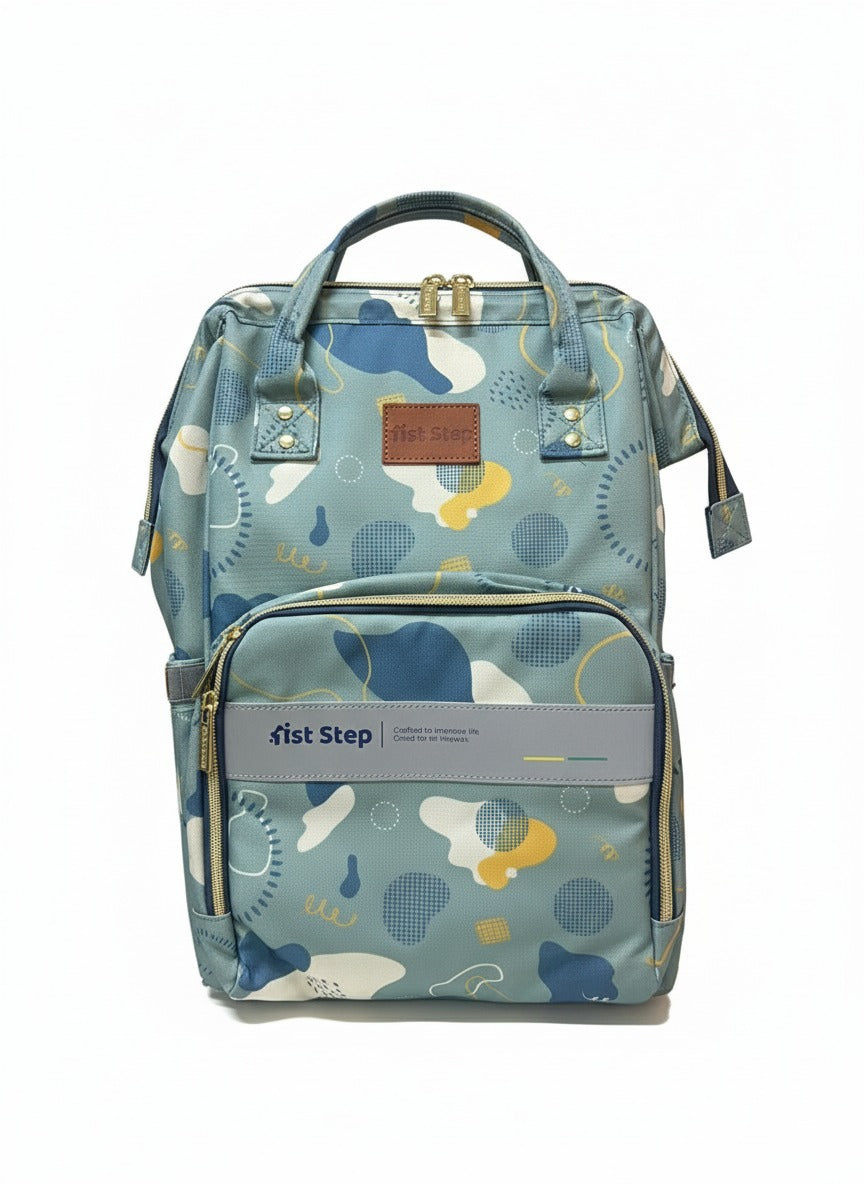 Teal Abstract Diaper Backpack