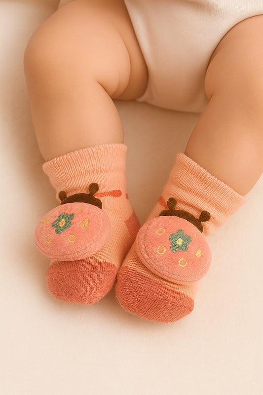 Ladybug Love Baby Socks