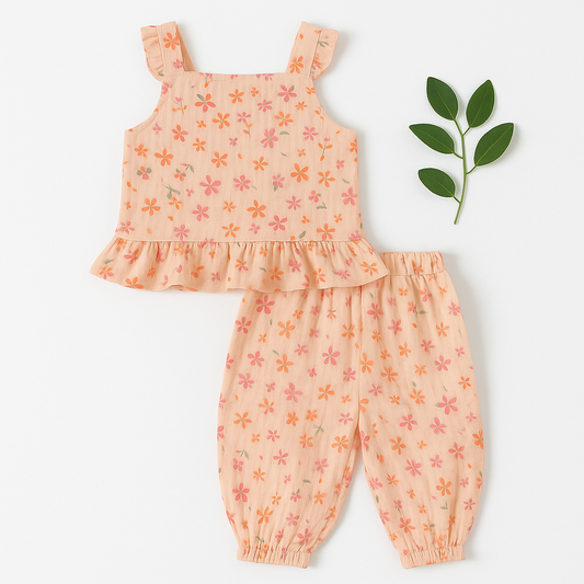 KOPA PINK BLOOM WRAP DRESS