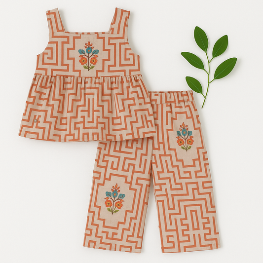 KOPA ORANGE GARDEN MAZE CO-ORD