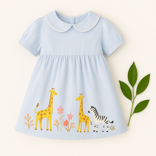 KOPA BLUE ANIMAL PARADE DRESS