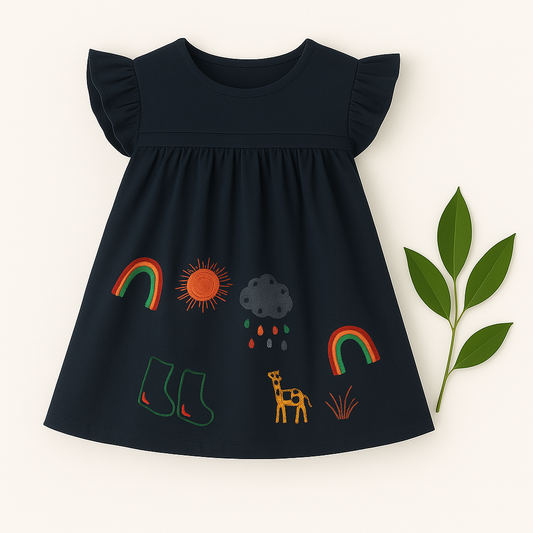 KOPA BLUE SAFARI DRESS