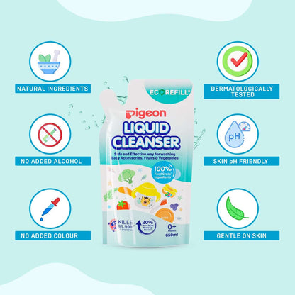 Pigeon Liquid Cleanser Regular 650ml Refill