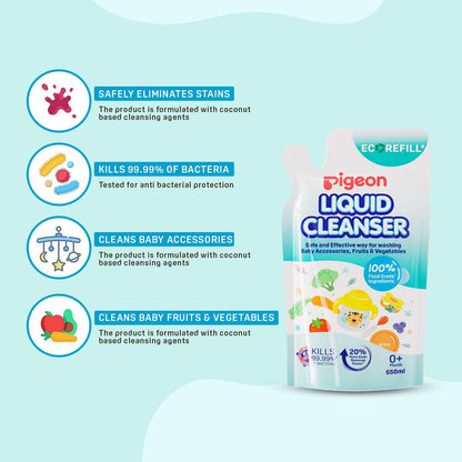 Pigeon Liquid Cleanser Regular 650ml Refill
