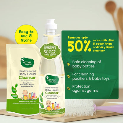 Plant Powered Baby Liquid Cleanser 500ml – Natural, Safe & Effective