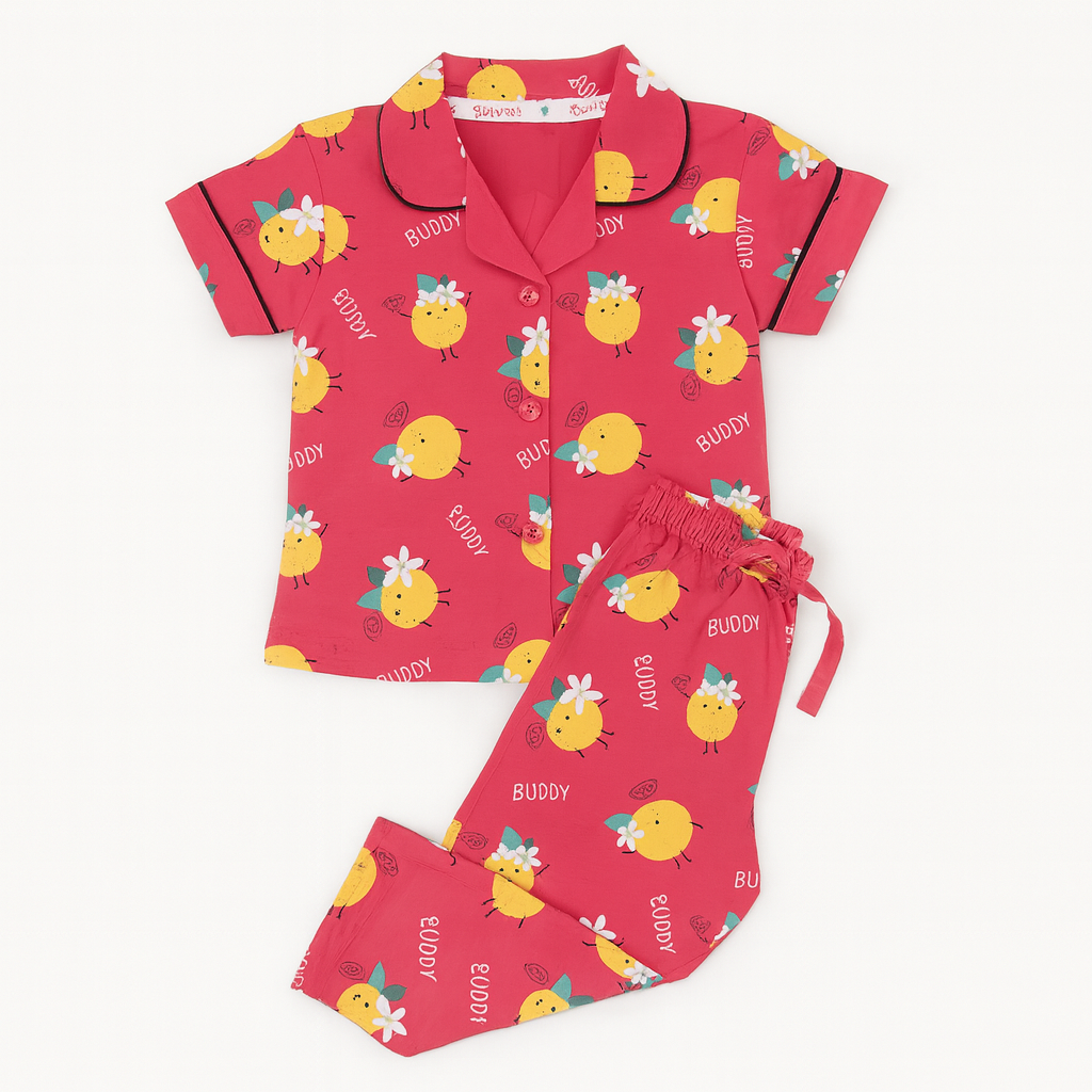 Kids Printed Nightwear Sets – Soft & Stylish Pajama Combos (Girls)