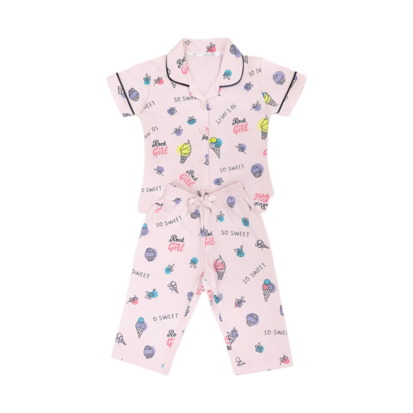 Kids Printed Nightwear Sets – Soft & Stylish Pajama Combos (Girls)