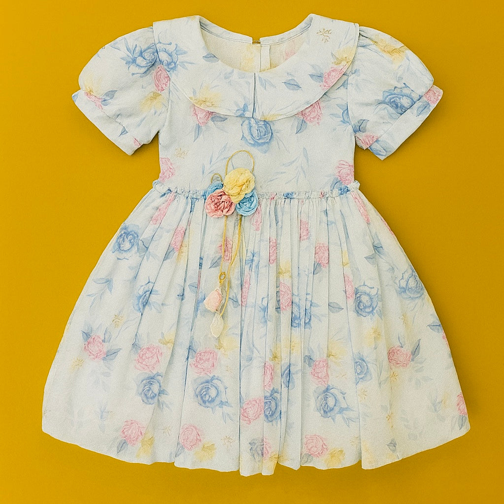 Charming Baby Girl Floral Frocks with Elegant Lace & Pastel Prints