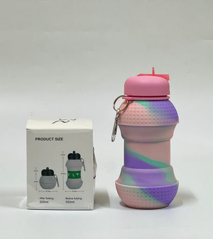 Foldable Silicone Water Bottle – 550ml - Mamadada
