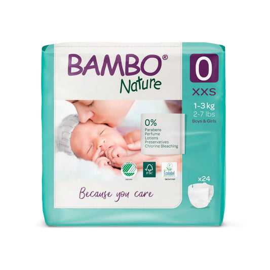 Bambo Nature Eco-Friendly Newborn Diapers – Size 0 (XXS)