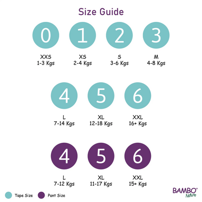 Bambo Nature Eco-Friendly Newborn Diapers – Size 0 (XXS)