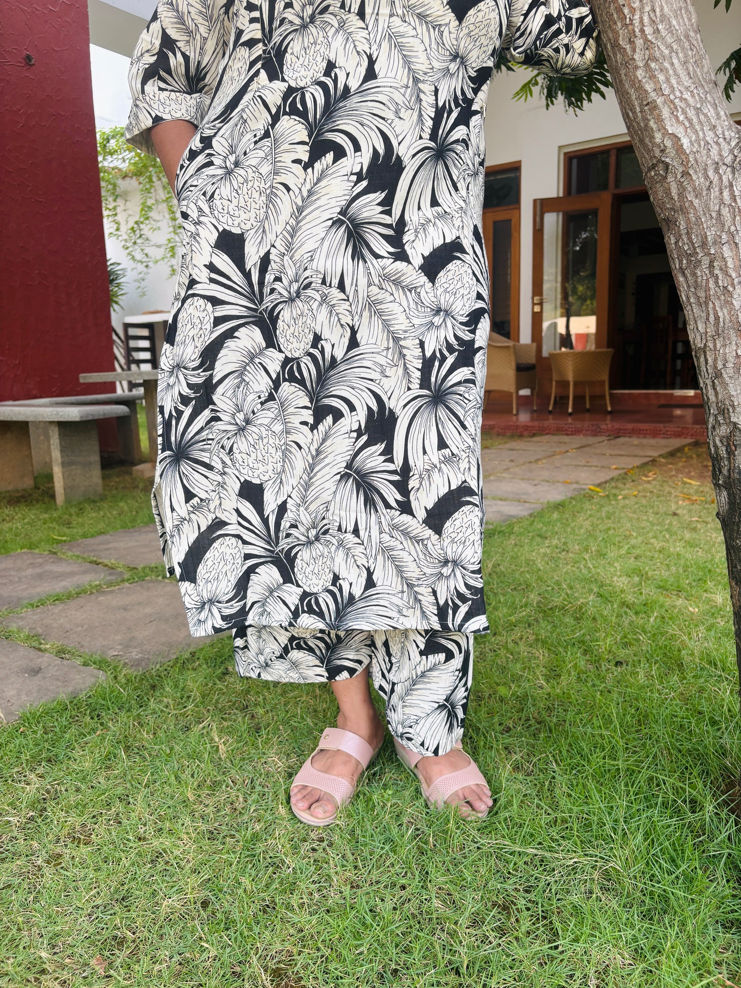 MIDNIGHT STRIPES MATERNITY CO ORDS