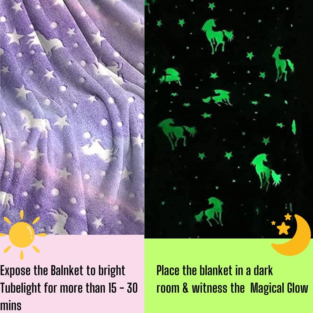 Glow-in-the-Dark Kids Blanket Collection