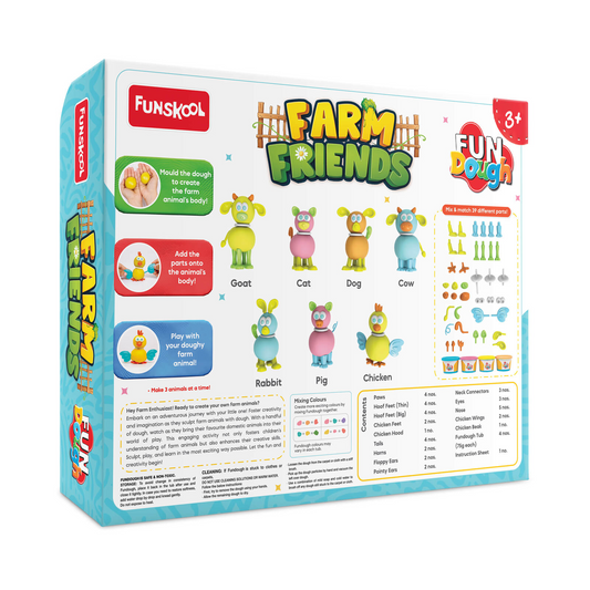 Funskool FunDough Farm Friends – Animal Creation Set - Mamadada