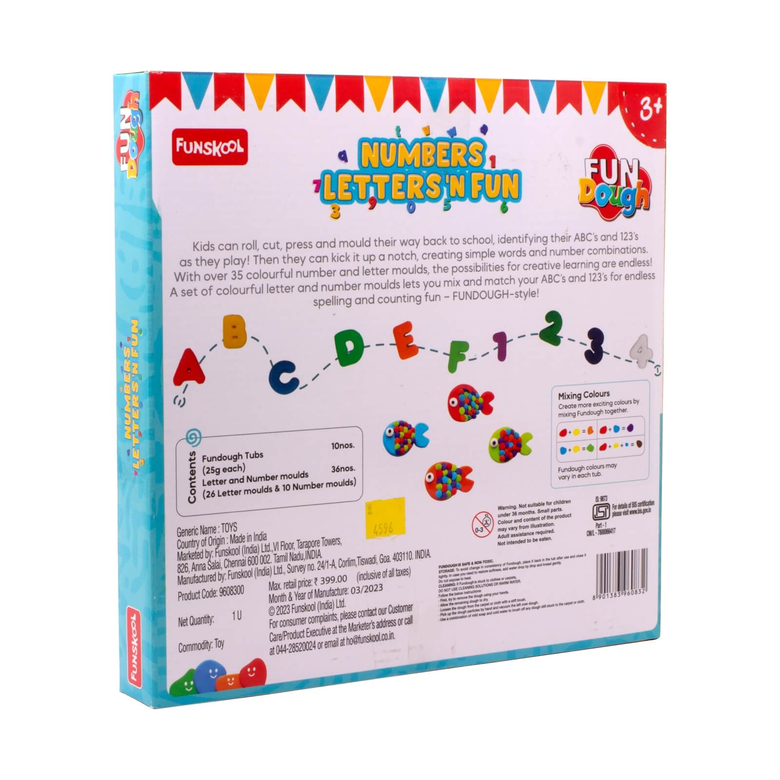 Funskool FunDough Numbers, Letters & Fun Set - Mamadada
