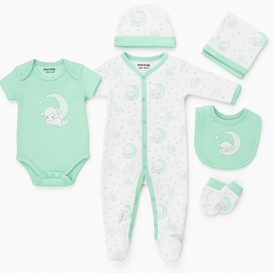 3889-NB ROMPERS GITF PACK OF 6
