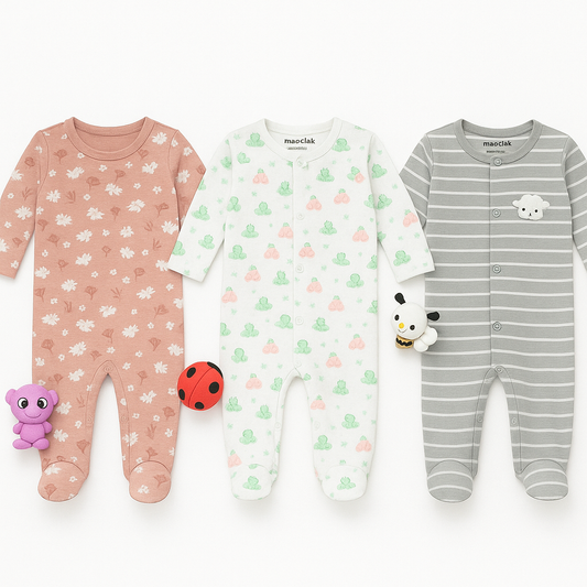 3900-NB PACK OF 3 ROMPERS