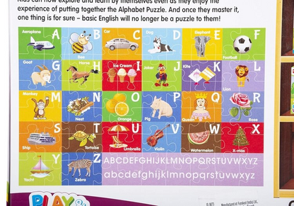 Funskool Play & Learn Alphabets – 60-Piece Educational Floor Puzzle - Mamadada