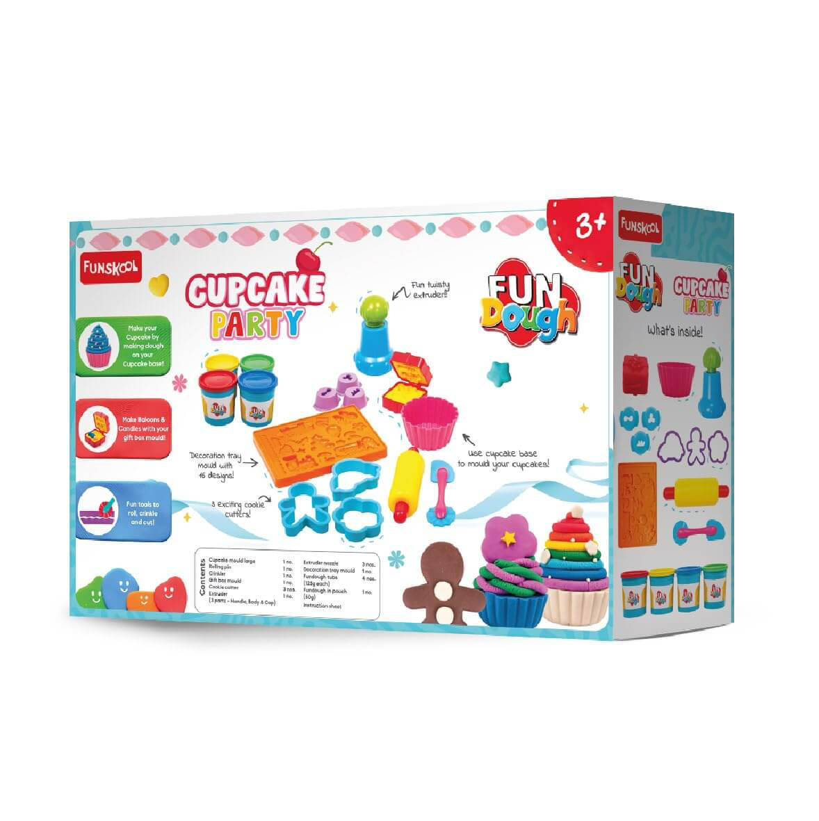 Funskool FunDough Cupcake Party – Creative Dough Play Kit - Mamadada