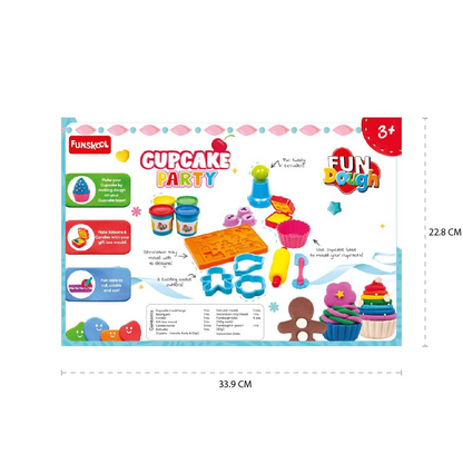 Funskool FunDough Cupcake Party – Creative Dough Play Kit - Mamadada