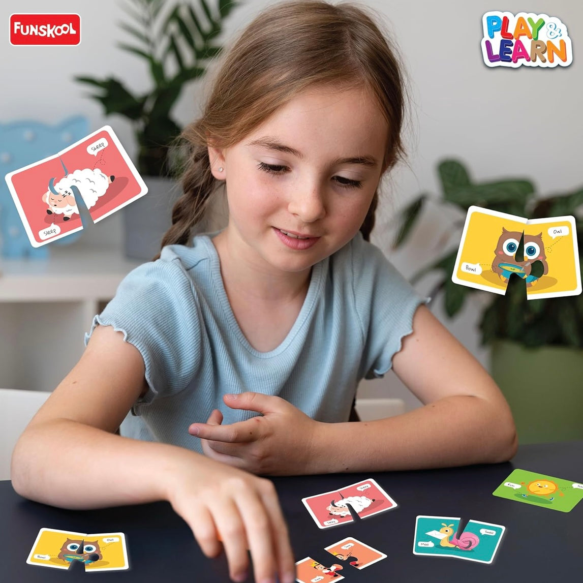 Funskool Rhyming Words Puzzle – Educational Play Set - Mamadada