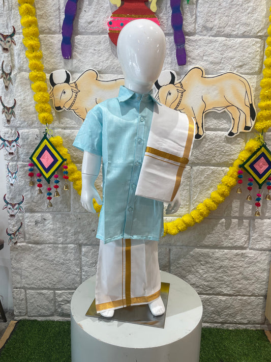 SKYBLUE-WELLGROW DHOTHY SET